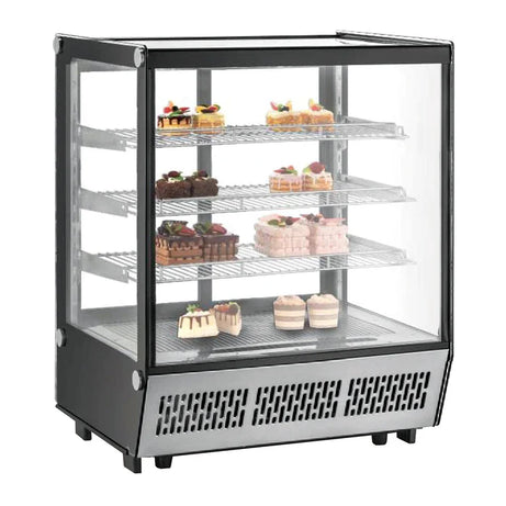 Vitrina refrigerada Migsa 4 niveles cristal plano CW-295